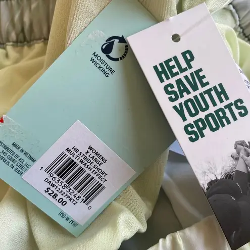 NEW DSG Women's High Rise Stride Short XL Tie Dye 3" Inseam Built in Brief Green