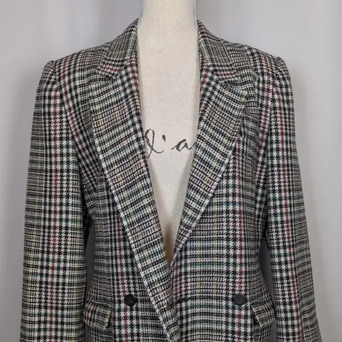 American Vintage Vintage Prisma Houndstooth Multicolored Tweed Black and White Blazer