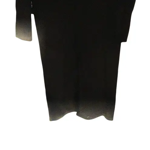 Rabanne Black Three Button Wool Long Sleeve Longline Winter Coat Size 4