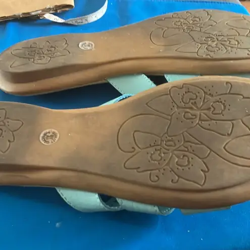 st. john's bay St. John’s bay Floral Slide Sandals 6