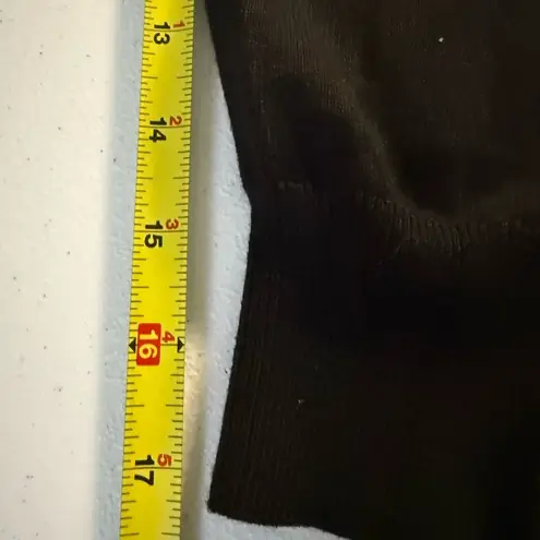 Bob Mackie Ladies Medium Black Button Up Sweater Wearable Art Beaded Pearls QVC