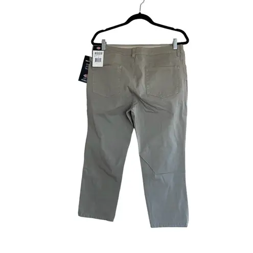 Dickies NWT  Perfect Shape Skinny Fit Capri Pants In Rinsed Oxford Stone