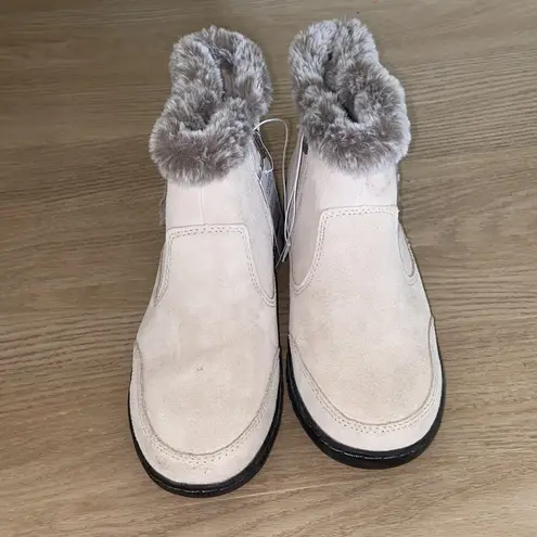 Khombu Women's Jessica Ankle Boots Faux Fur Shearling Lining size 9