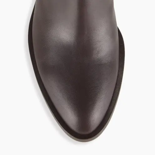 See By Chloe See by Chloé Dark Brown Calf Averi Block Heel Leather Bootie, Size 41 w/DustBag