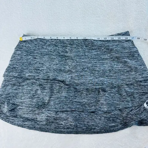 Zelos Tiered Skirt Skort Womens XL Space Gray Lined Short Casual Athletic Tennis