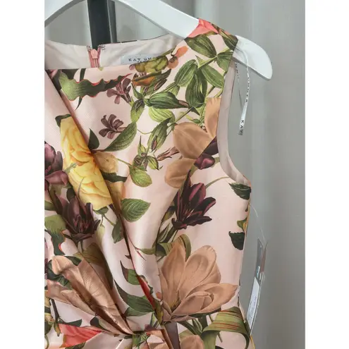 Kay Unger Frida Walk Thru Jumpsuit Dress Bridal Blush Multi Size 0 NWT Dressy