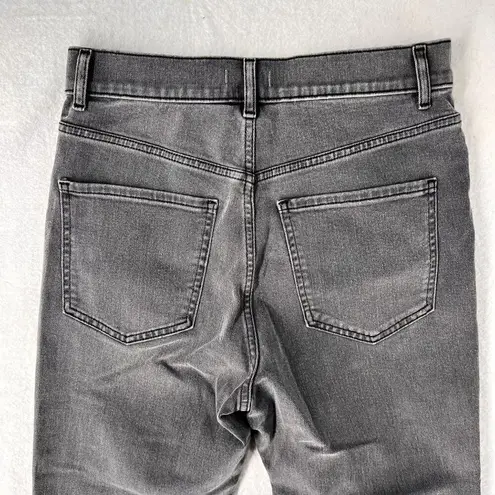 EXPRESS  Slim Super High Rise Womens Jeans Size 8 Gray Denim Stretch Embellished‎