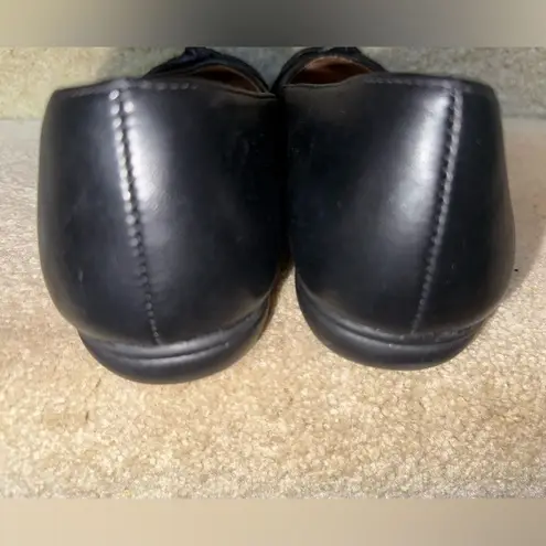 Life Stride Simply Comfort Aliza Black Faux Leather Ballet Flats Size 10W