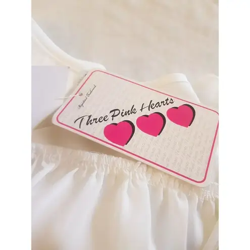 Three Pink Hearts Womens Blouse Sz XL Beaded Rhinestone Retro Hipster Boho Chic