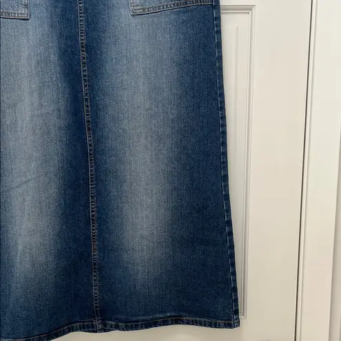 Saint Tropez West 90s Y2k Retro Maxi Denim Skirt - Size 8