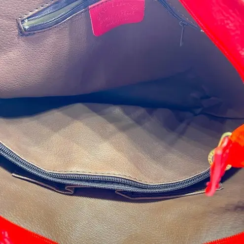 Bright Red Italian Leather Bag | Made in Italy | Borse in Pelle