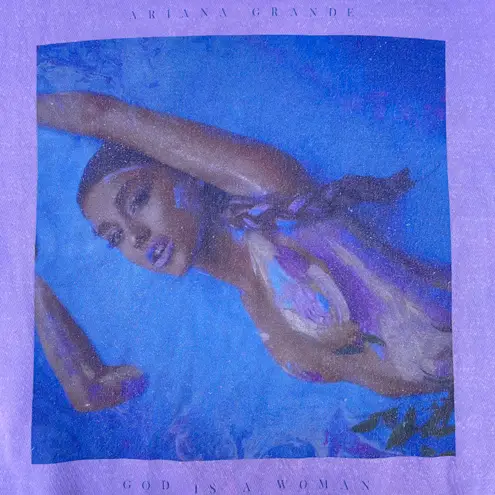 Ariana Grande God Is A Woman Tour Purple Crewneck Sweater