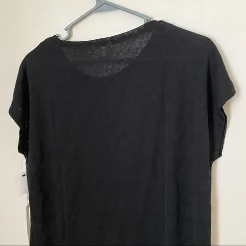 Caslon T-Shirt Black Pocket Short Sleeve Top Casual Neutral