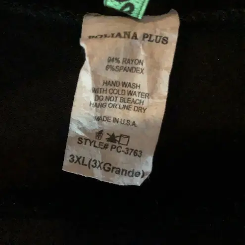 Edge Poliana Plus Black Ruffled Cardigan 3X GUC