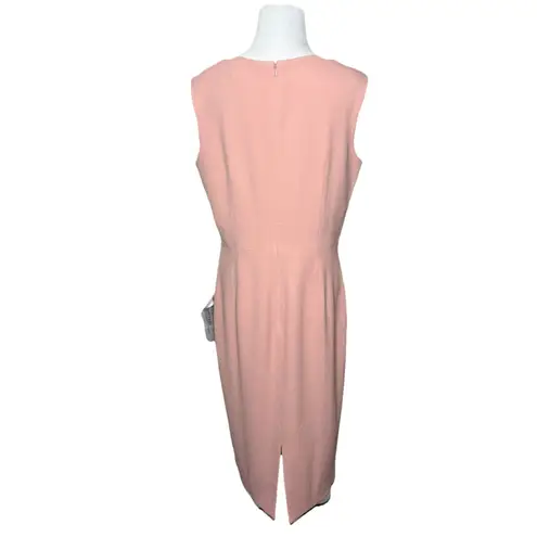 Dress the Population Pink Elle Sheath Dress Blush Sweetheart Neckline Size L New