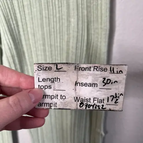 Free People  Beach Ribbed Knit Bootcut Pants Slit Side Detail Large