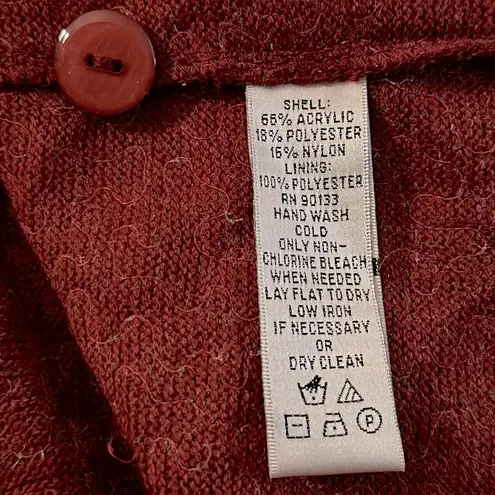 Joan Rivers Cranberry Sequined Cardigan Sweater‎ Plus Size 22 Holiday Shimmer Red - Image 9