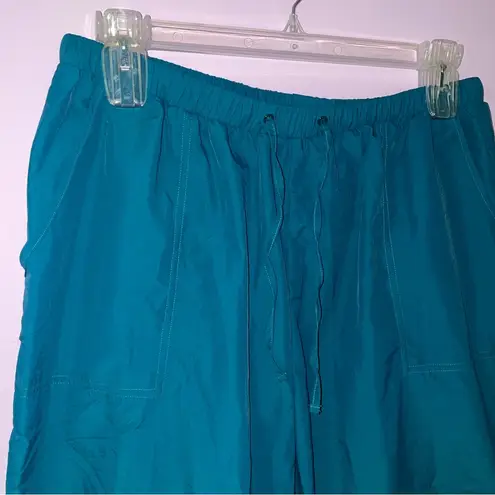 Swim365 Pants Size 18/20 Teal Blue Nylon Dry Fit Pull On Capri