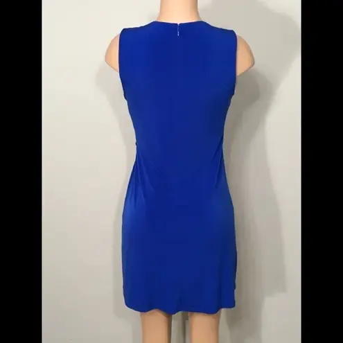 Calvin Klein  blue faux wrap dress. Size 4. NWOT