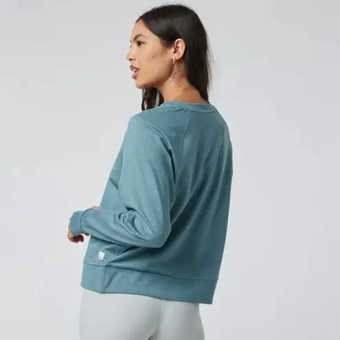 Vuori Long Sleeve Halo Crew Neck Pullover Blue Iron Heather Size Small VW241