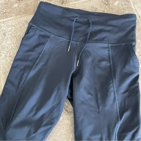 Nike  7/8 Leggings with Ribbed Detail Bluish Grey Size S