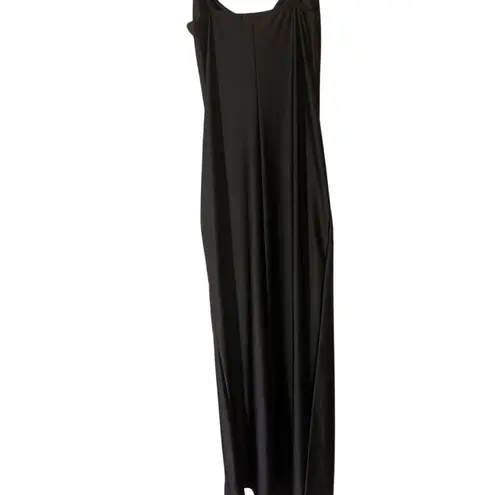 Popular 21 Sleek Black Bodycon Full Length W/ Side Slit Women’s Large