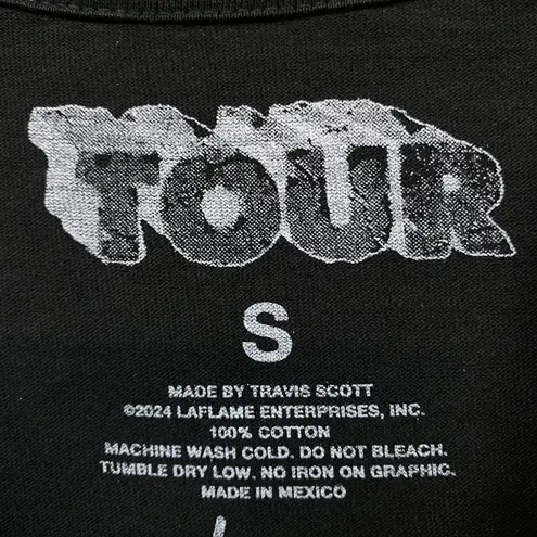 Travis Scott Utopia Europe Tour Hip-Hop T-Shirt Size Small