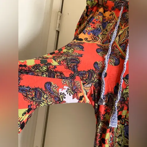 Anthropologie Eloise Lounge Pants Boho Size S Made in Korea Red