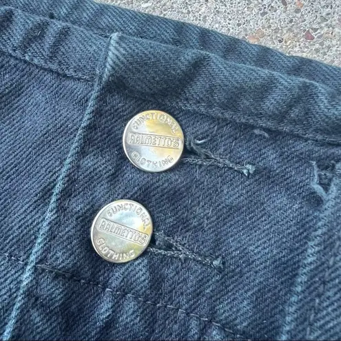 Vintage 80s Palmettos black high rise paper bag jeans Size 7