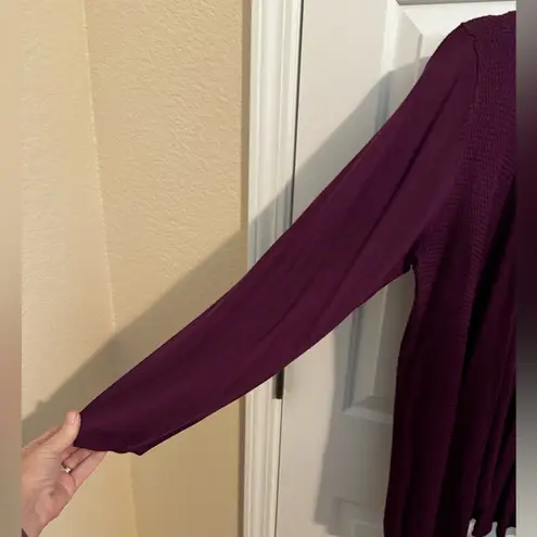 Torrid  Open Front Drape Cardigan Burgundy Size 2X - Image 5