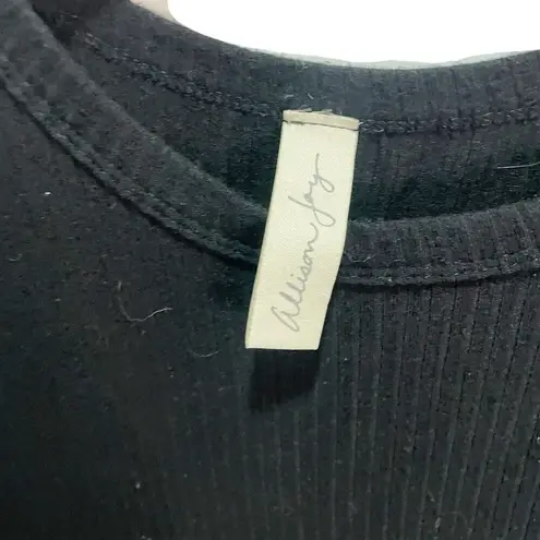 Allison Joy S Dixie Black Cold Shoulder Swing Dress Ribbed Stretch