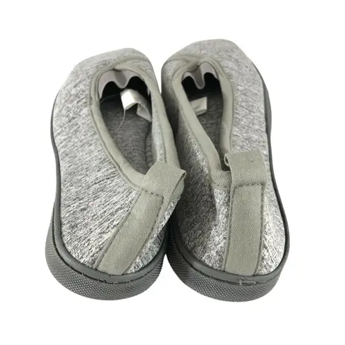 Power Rich Womens Slippers Fabric Soft House Shoes Heathered Gray 9