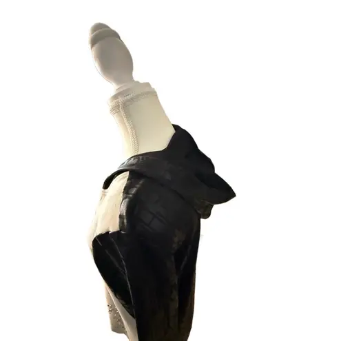 OLYSS NYC Artsy Streetwear Hooded Zip Dress Punk Goth Embellished Edgy Jewels S