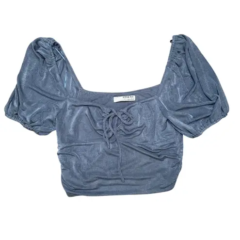Sophie Rue  Slinky Blue Crop Top