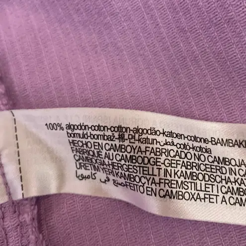 ZARA  Women's Purple Corduroy Long Sleeve Button Up Shirt Jacket Shacket Size XS