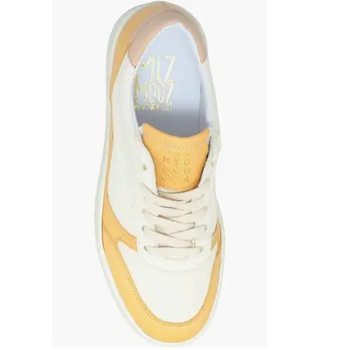 Miz Mooz Veronica Leather Sneaker Lightweight Yellow/White Size 8 Euro 38, NWT