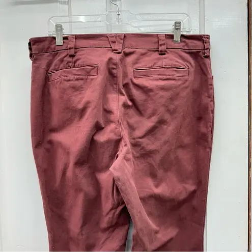 Duluth Trading Company straight leg deep red maroon jeans pants women's 12 x 31