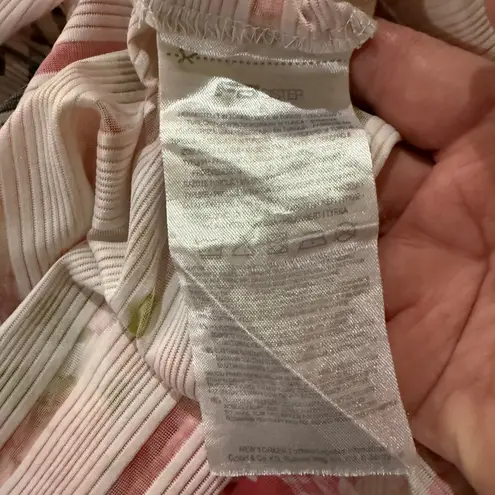 Sister Celebrate 36 the Little Things Floral Mesh Striped Cropped T