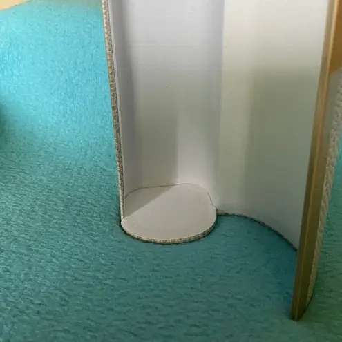 Jimmy Choo snakeskin faux leather gold beige white magnetic closure case NEW