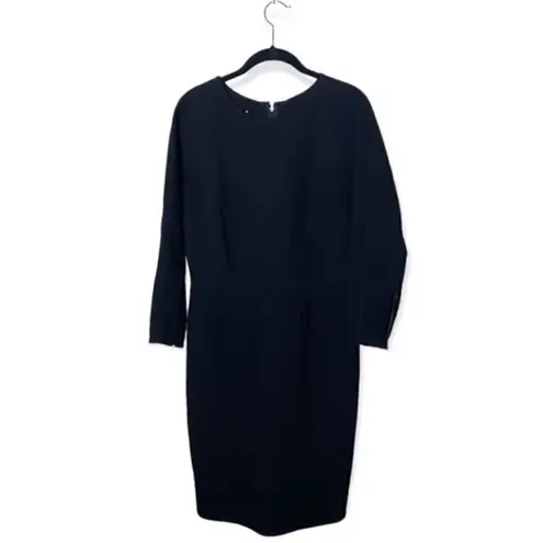 Oscar de la Renta SZ 10 black wool Dress