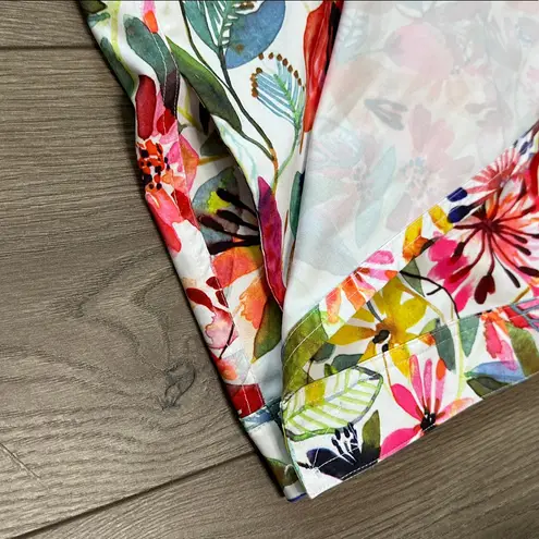 RipSkirt Hawaii 20” Wildflower Watercolor Wrap Swim Coverup Skirt Pink Orange M Size M