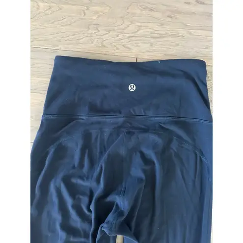 Women's Lululemon Groove Nulu Super High Rise Flare Yoga Pants Blue Size 4