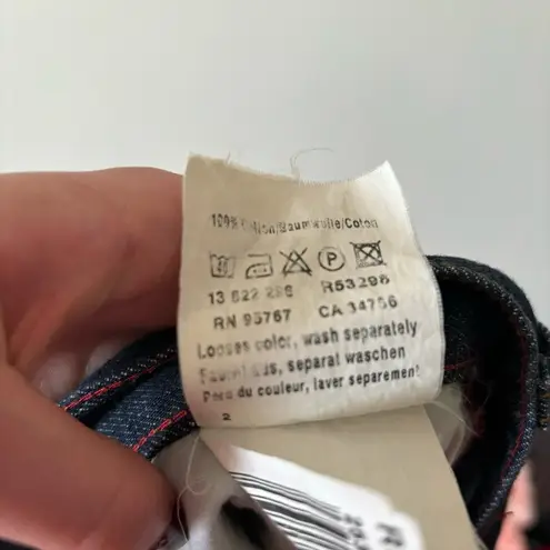 Mavi Jeans Vintage Y2K 90s Naomi Denim Micro Mini Skirt in Dark Classic Wash