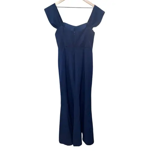 WAYF Dress Medium Navy Mermaid Trumpet Sweetheart Maxi Gown