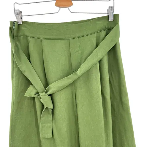 Amour Vert Frankie Femme Fete Pants Wide Leg Cropped Green Size Medium