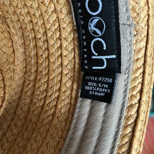Epoch Tan Straw Fedora sz S/M
