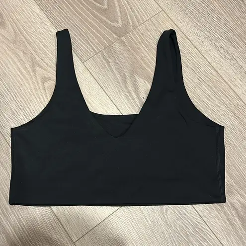 Girlfriend Collective  scoop bralette black sports bra size large