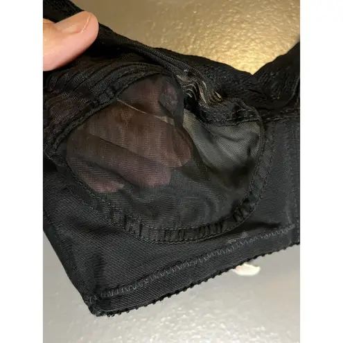 Vintage Sea Mist by Cherie Bra Womens 32B Black Sheer Mesh Soft Cup 277 60s Size undefined