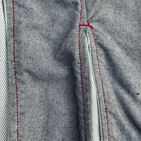 Horny Toad Gray godet pleated skirt Y2K preppy light academia office siren 2000s professor