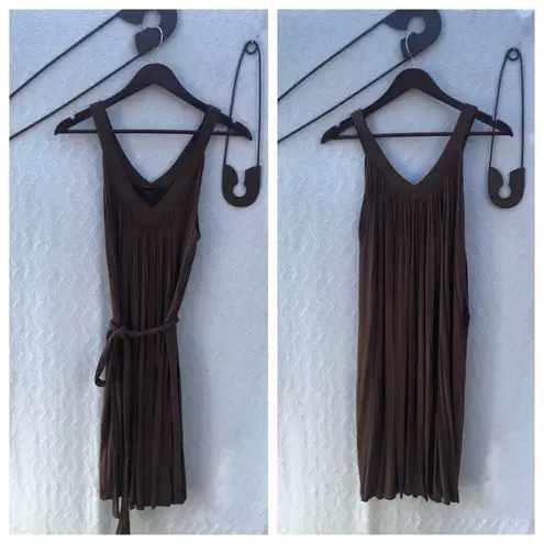 BCBG Maxazria Brown Dress With Belt
